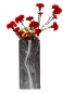 Preview: Exklusive hochwertige Blumenvase Höhe 34,5 cm Dekovase marmoriert modern