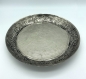 Preview: Dekoteller rund silber modern Dekoschale Obstschale Dekotablett Durchmesser 32 cm