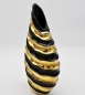 Preview: Exklusive Vase 36 cm Schwarz/Gold modern Deko Blumenvase Dekovase