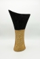 Mobile Preview: Moderne Vase 40 cm Champagner/Gold/Schwarz Blumenvase Dekovase Dekoration