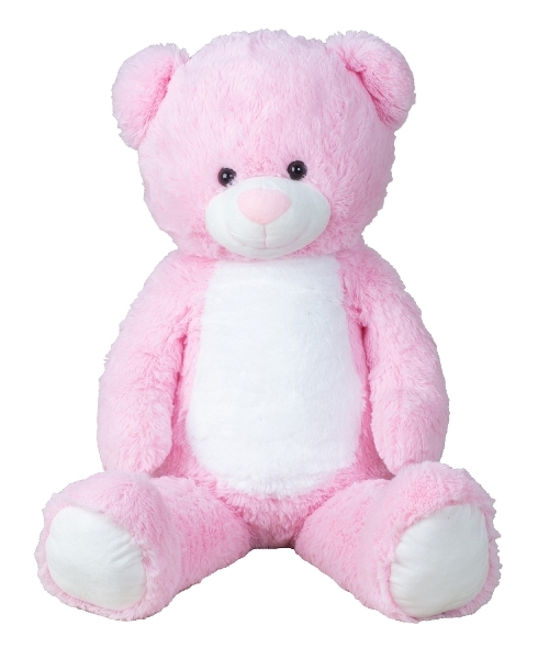 XXL-Teddybär 100 cm Riesen Teddybär Rosa - Plüschbär Kuscheltier - weich - Kuschelbär