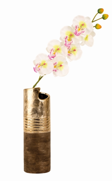 Exklusive hochwertige Vase Höhe 30 cm Dekovase in gold