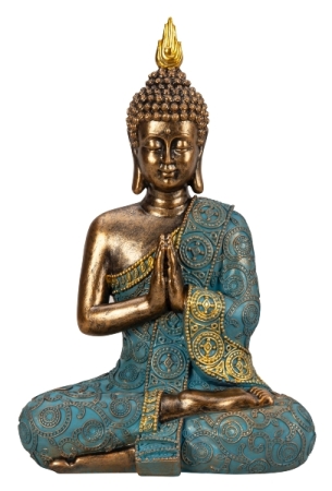 Elegante Buddha Skulptur Höhe 30 cm Breite 20 cm XL Dekoration