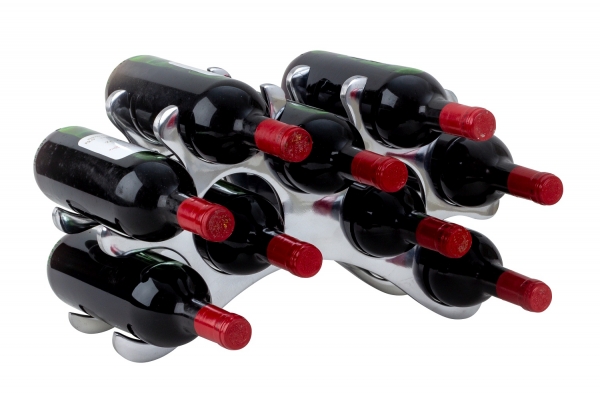 Exklusiver Weinhalter für 9 Flaschen Höhe 25 cm Breite 42 cm