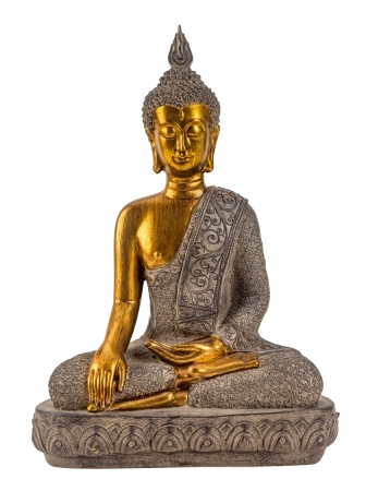 Elegante Buddha Skulptur Höhe 39,5 cm Breite 27 cm