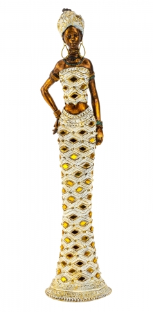 Deko Figur Afrikanische Frau - Dekoration Afrika - moderne Skulpturen - African