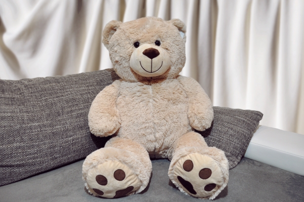 XXL-Teddybär 100 cm Riesen Teddybär - der kuschelige Freund für Ihren Nachwuchs Braunbär